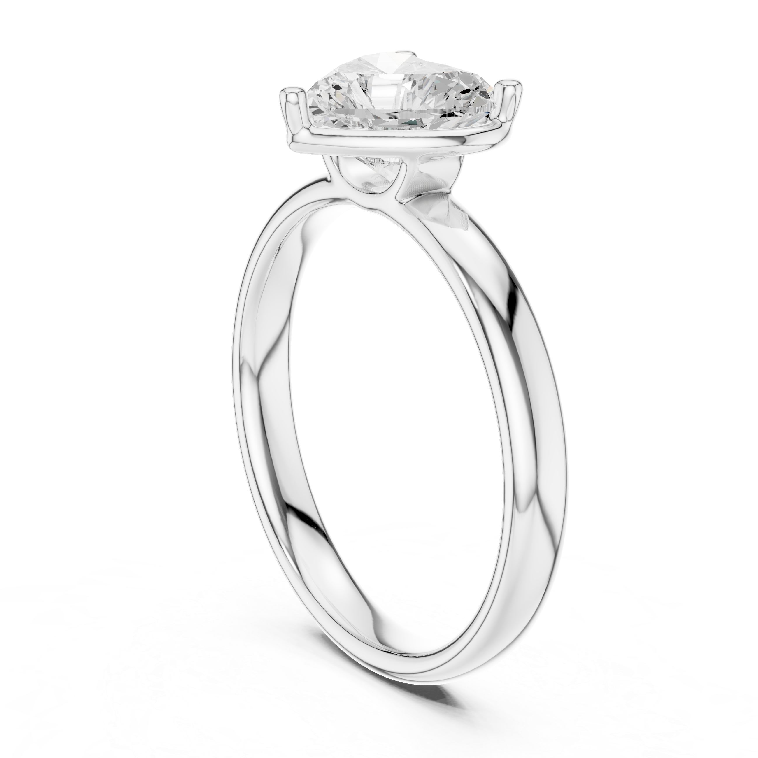Heart Cut Solitaire Ring – Romantic and Elegant Design