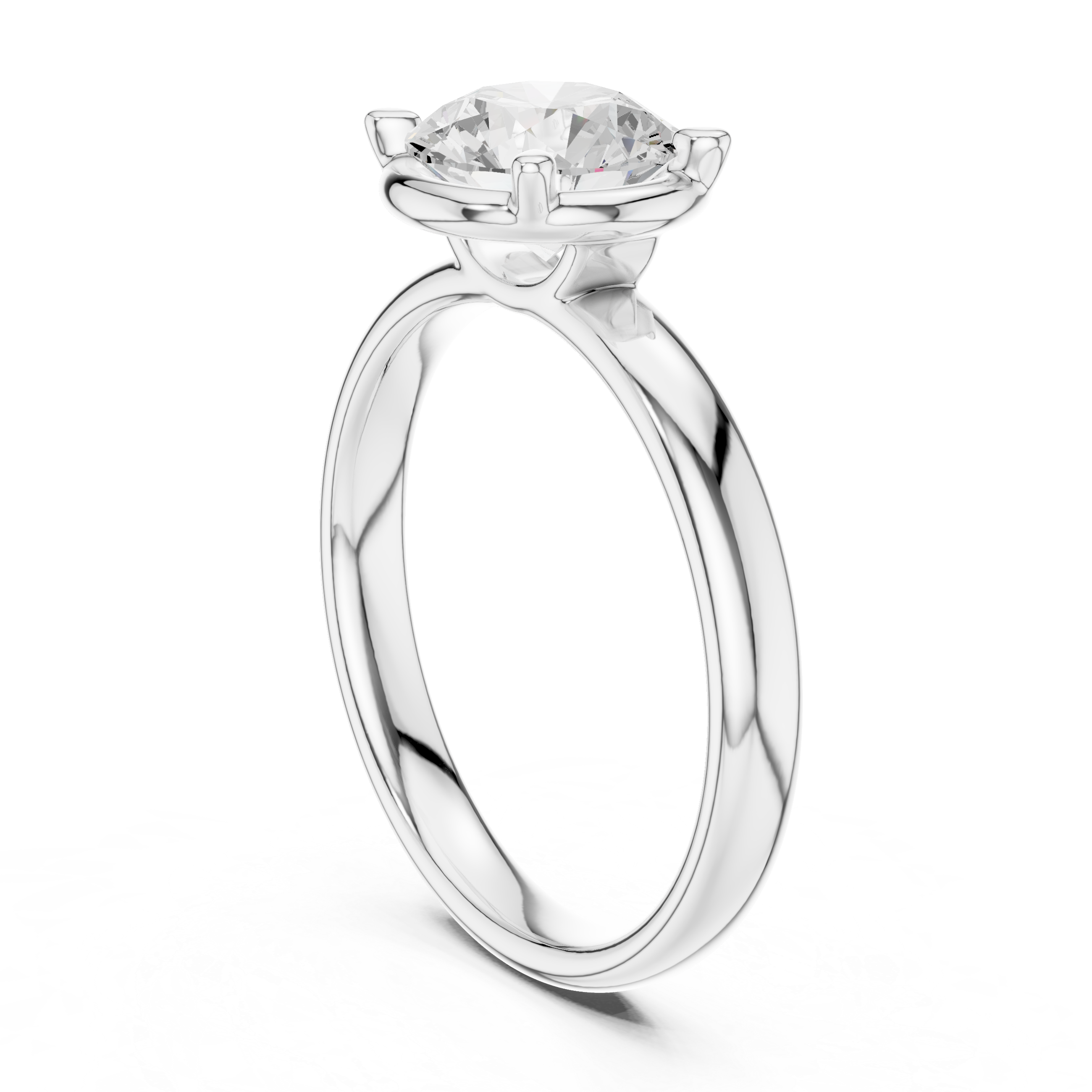 Round Cut Solitaire Ring – Classic Timeless Elegance