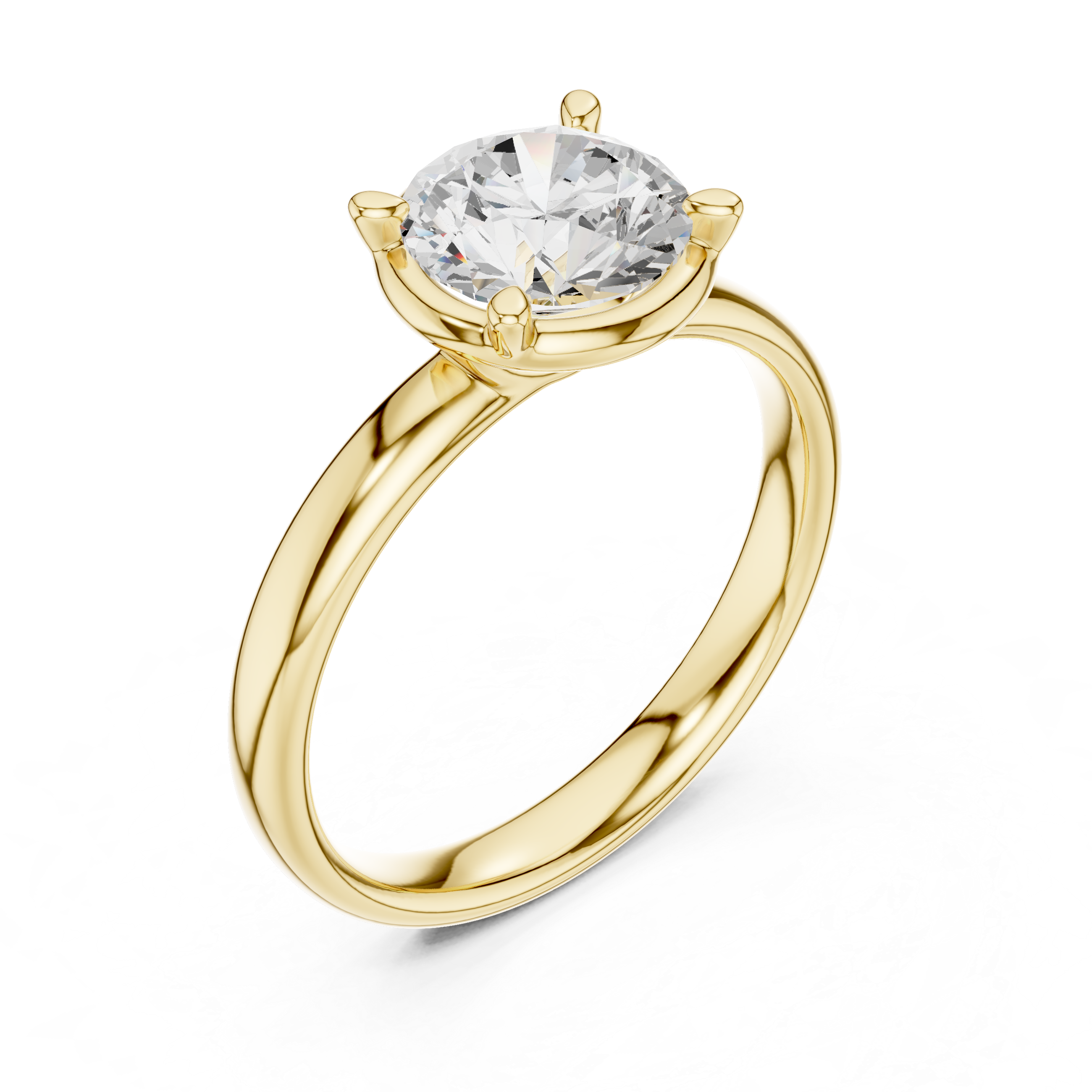 Round Cut Solitaire Ring – Classic Timeless Elegance