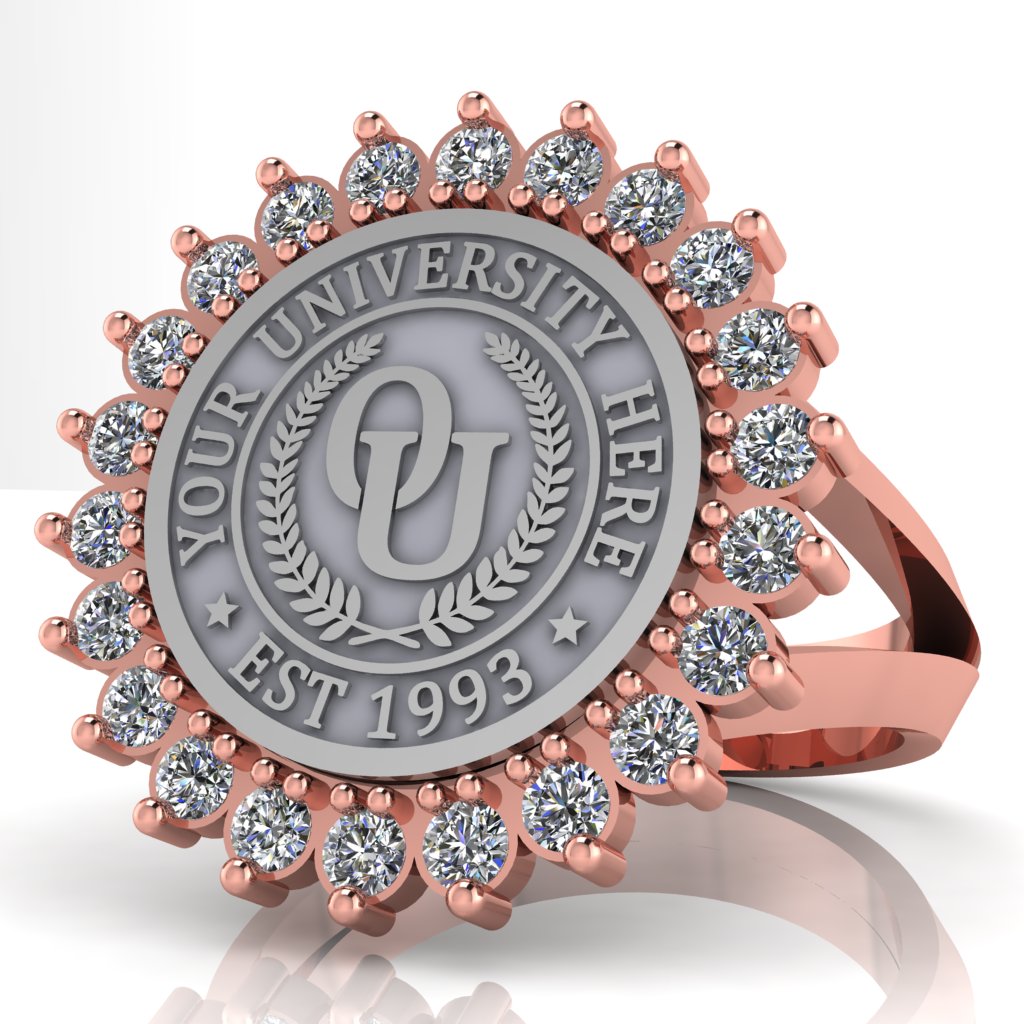 Serku | V-Frame Band Custom Collage Ring