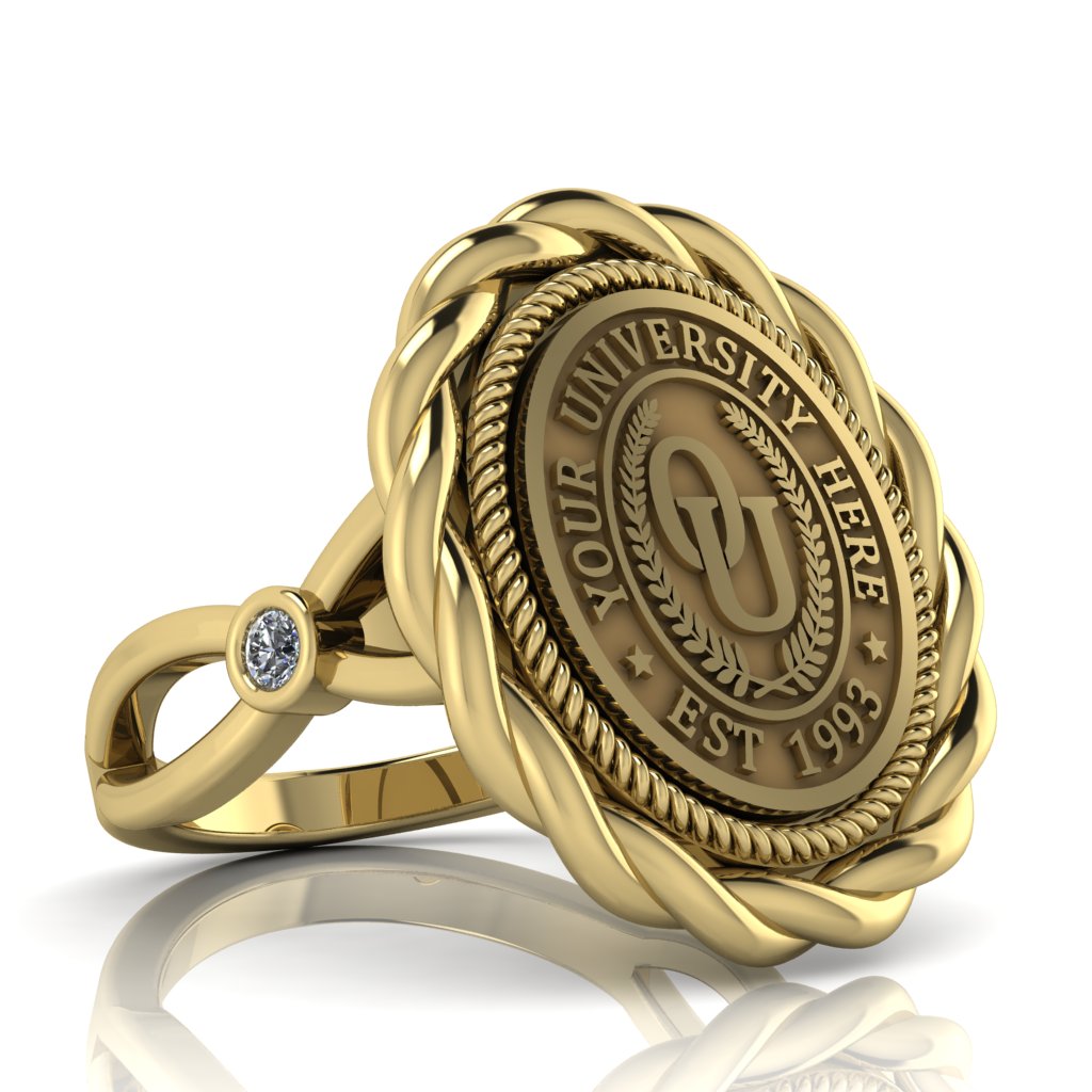 Melipat | Infinity Bezel Band Custom Collage Ring