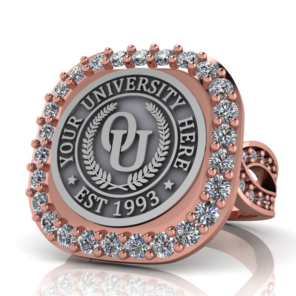 Radius | Infinity Pave Band Custom Collage Ring