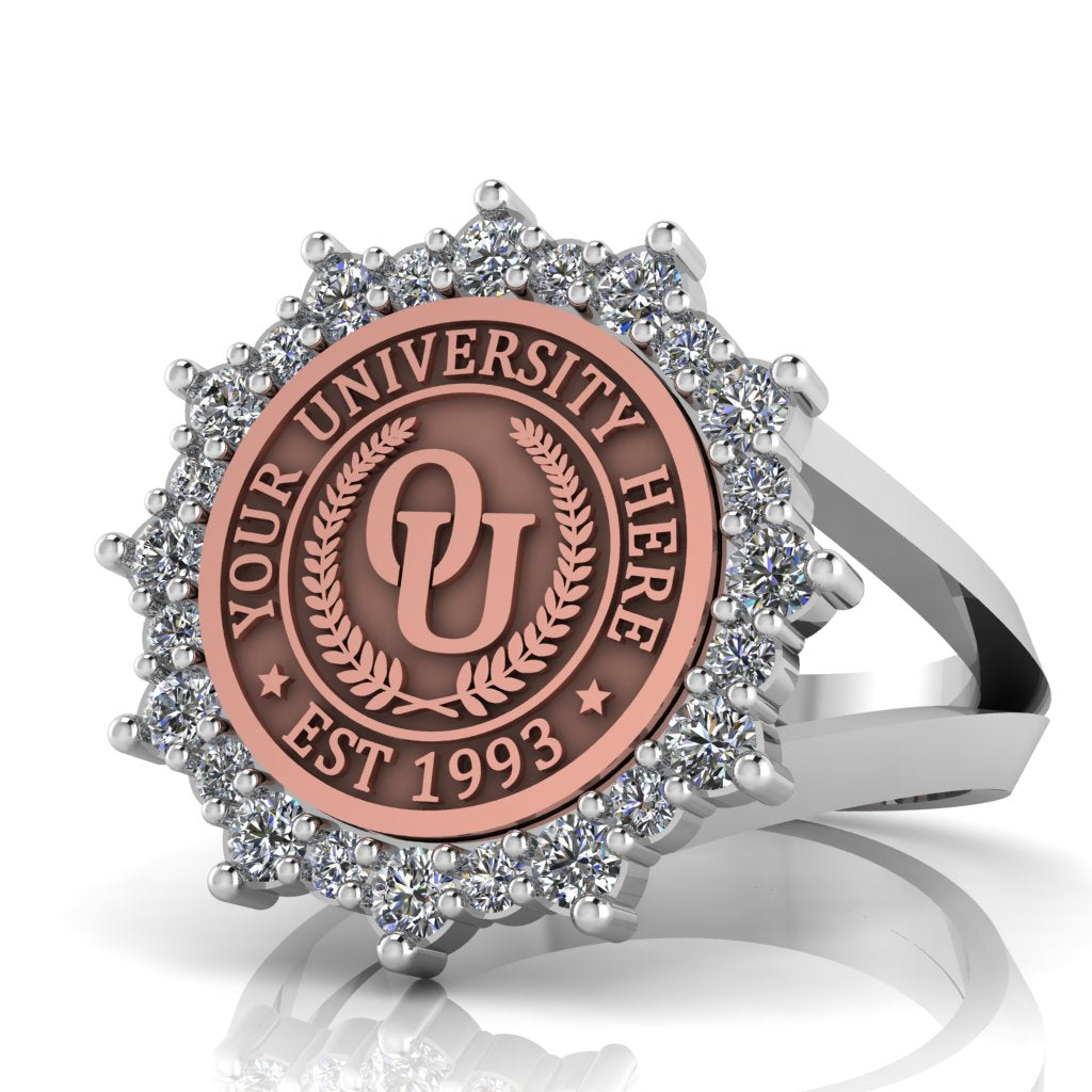 Attraente | V-Frame Band Custom Collage Ring