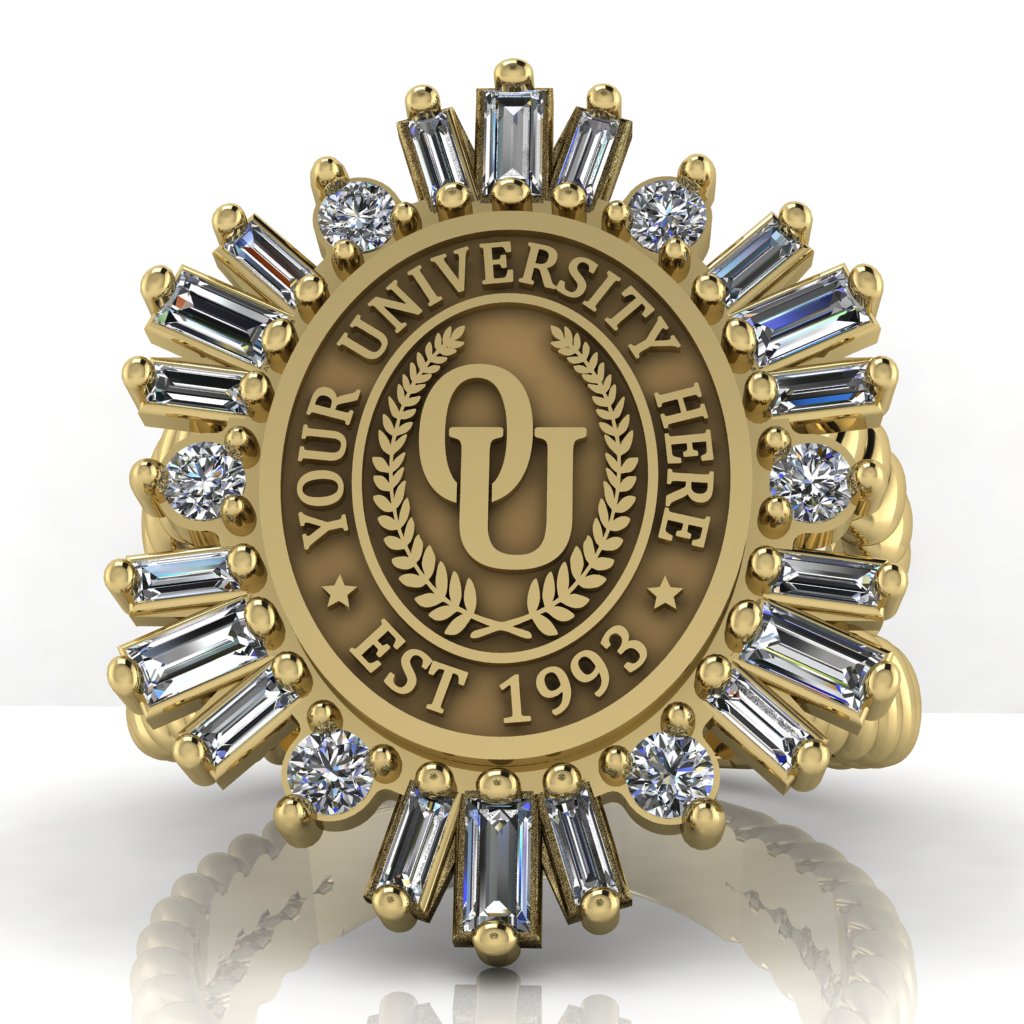 Tramontana Oval | V-Rope Band Custom Collage Ring