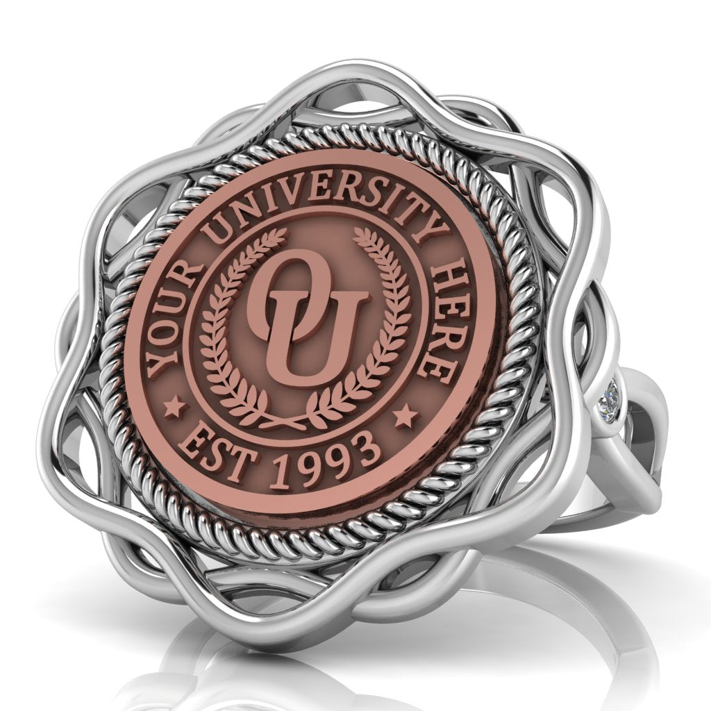 Slanga | Infinity Bezel Band Custom Collage Ring