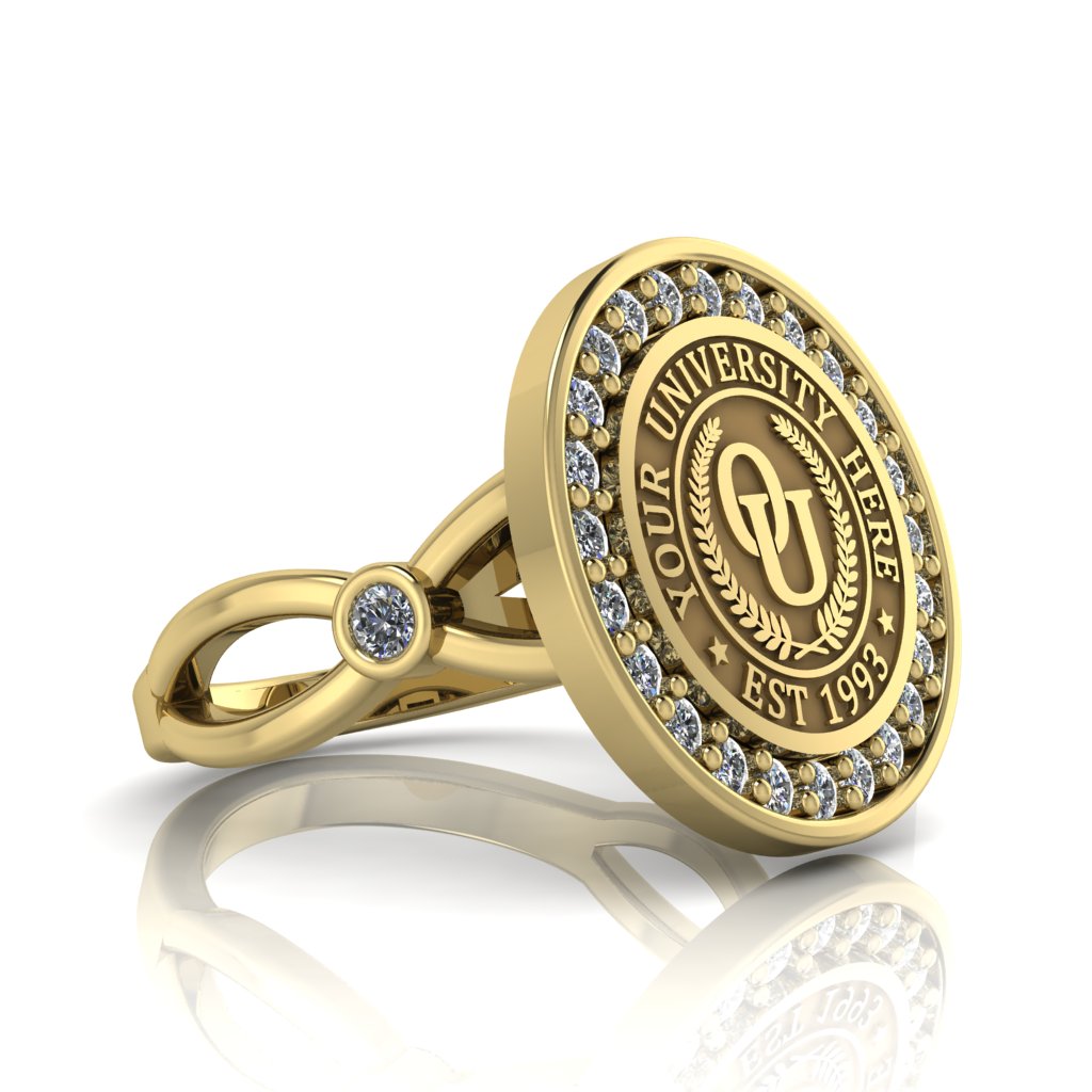 Agonisch | Infinity Bezel Band Custom Collage Ring