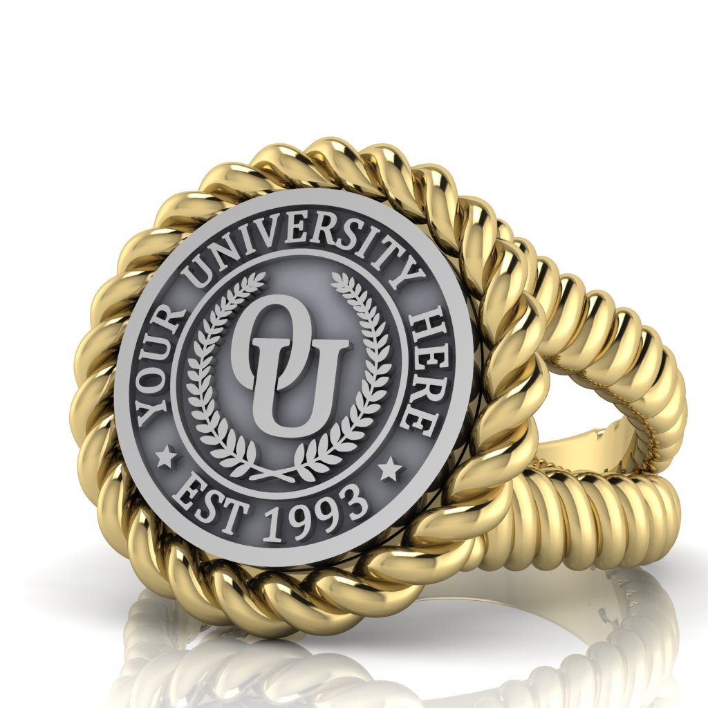 Lubid | V-Rope Band Custom College Ring