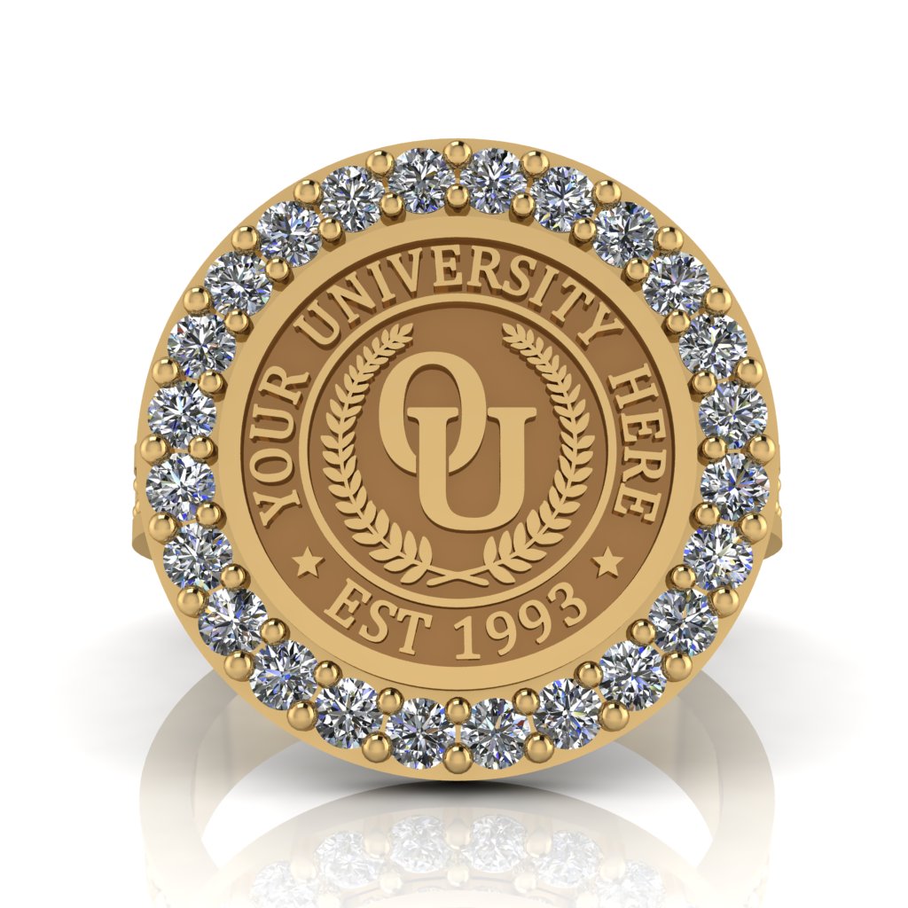 Circum | Channel Core Band Custom Collage Ring