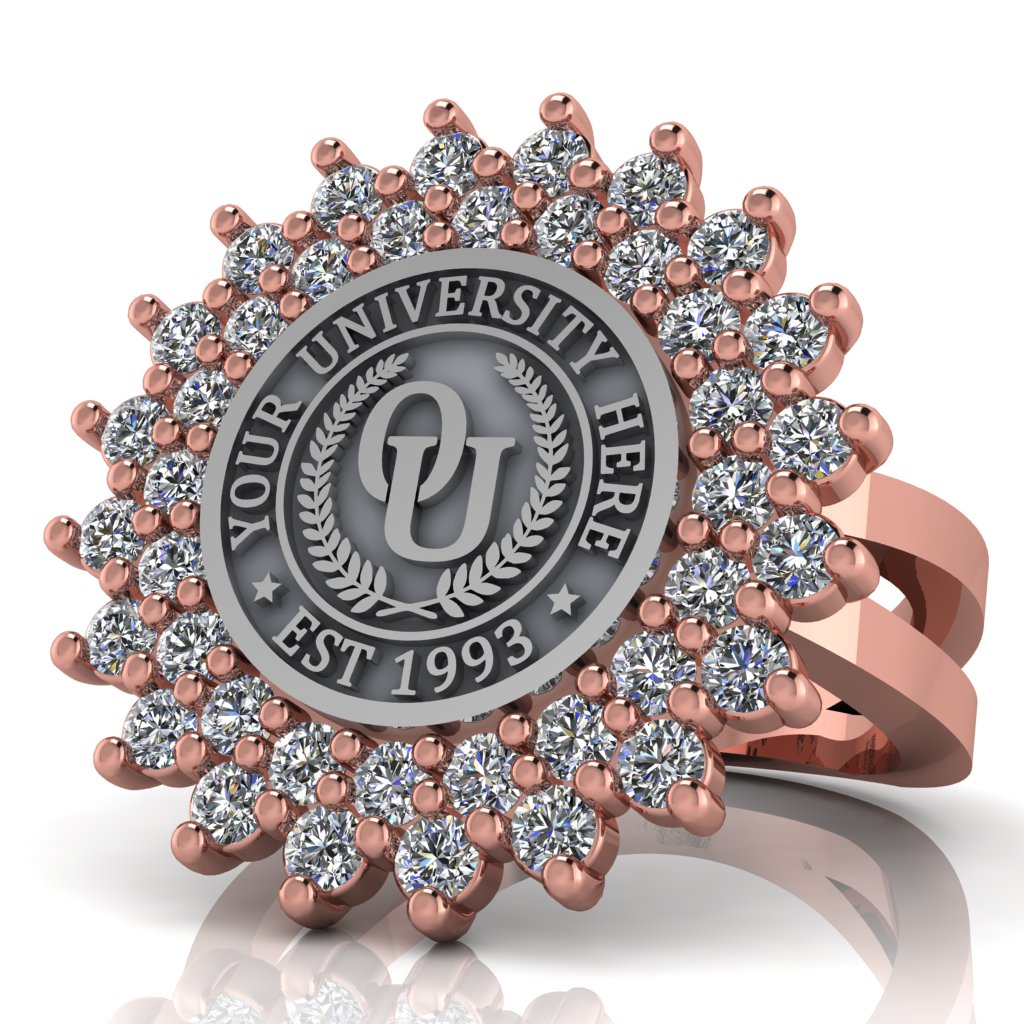 Splendid | Knife Edge Band Custom Collage Ring