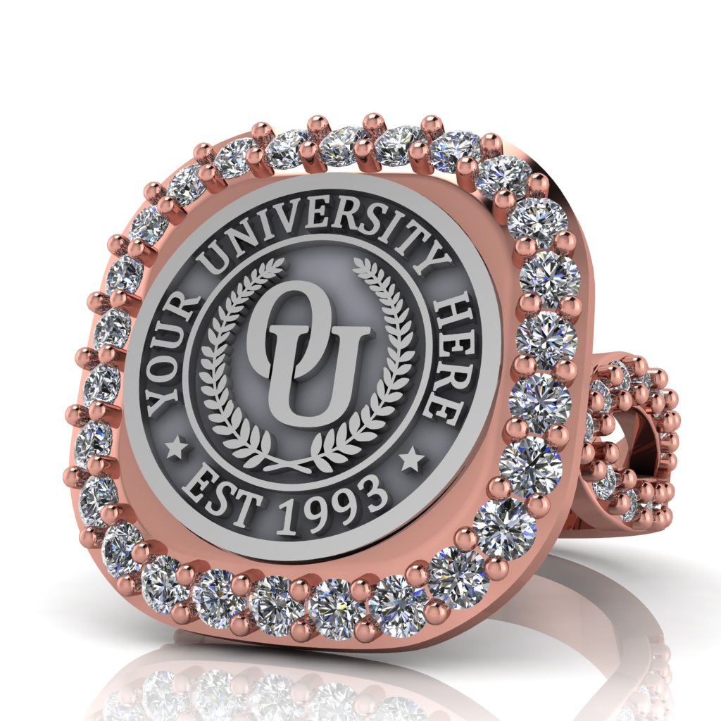 Radius | Infinity Pave Band Custom Collage Ring