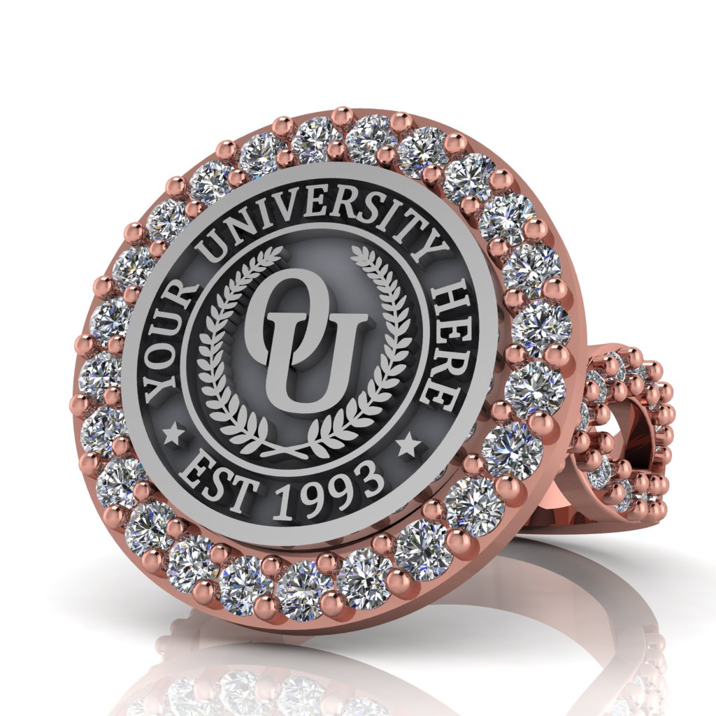 Circum | Infinity Pave Band Custom Collage Ring