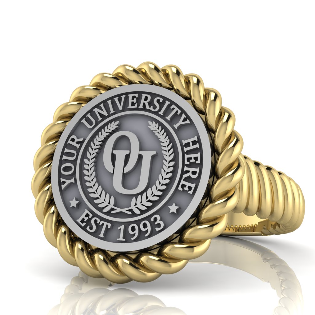 Lubid | Rope Core Band Custom Collage Ring