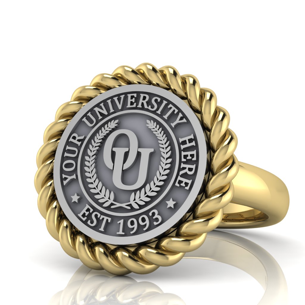 Lubid | Classic Dome Band Custom Collage Ring