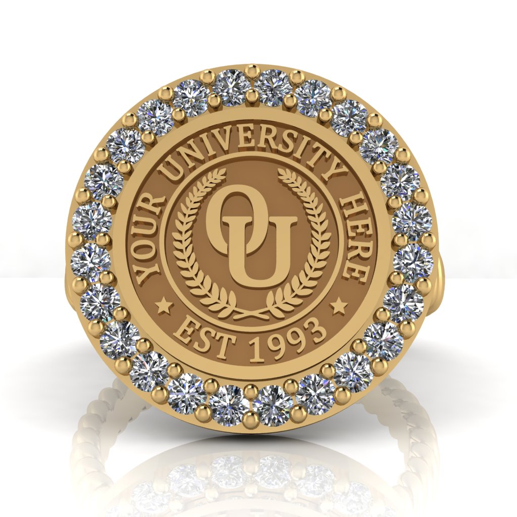 Circum | Rope Core Band Custom Collage Ring