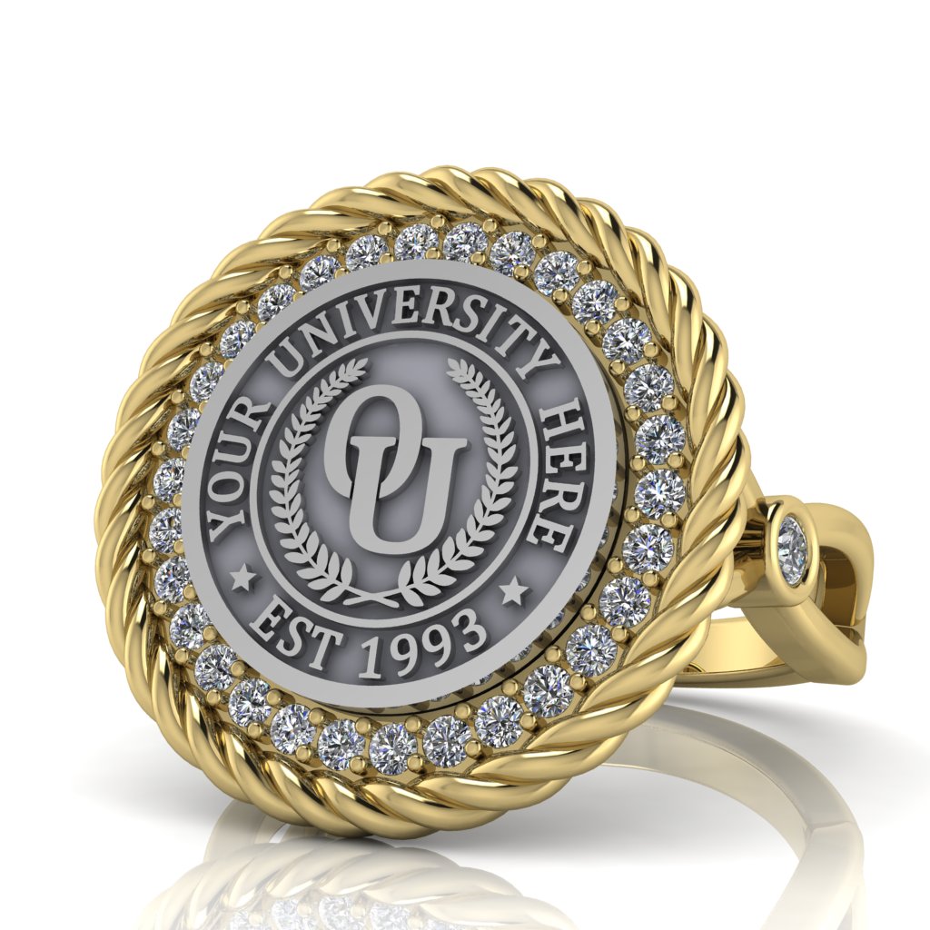 Arrecerat | Infinity Bezel Band Custom Collage Ring