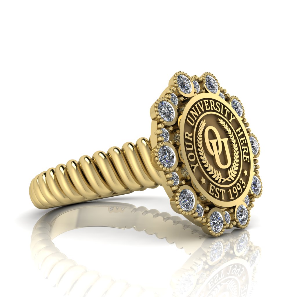 Belgi | Rope Core Band Custom Collage Ring