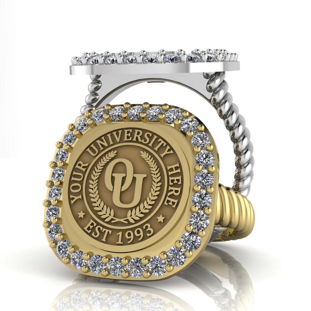 Radius | Rope Core Band Custom Collage Ring