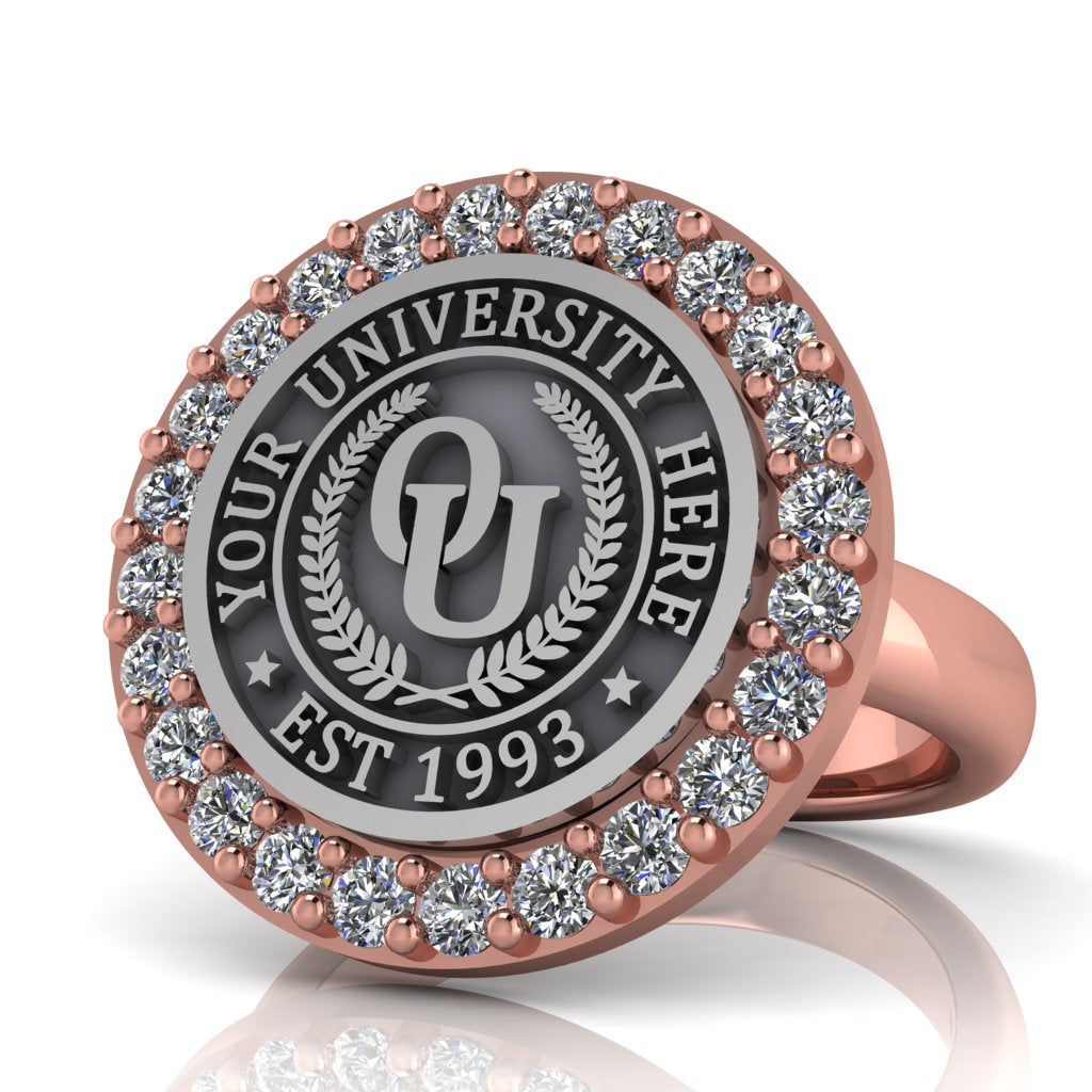 Circum | Classic Dome Band Custom Collage Ring