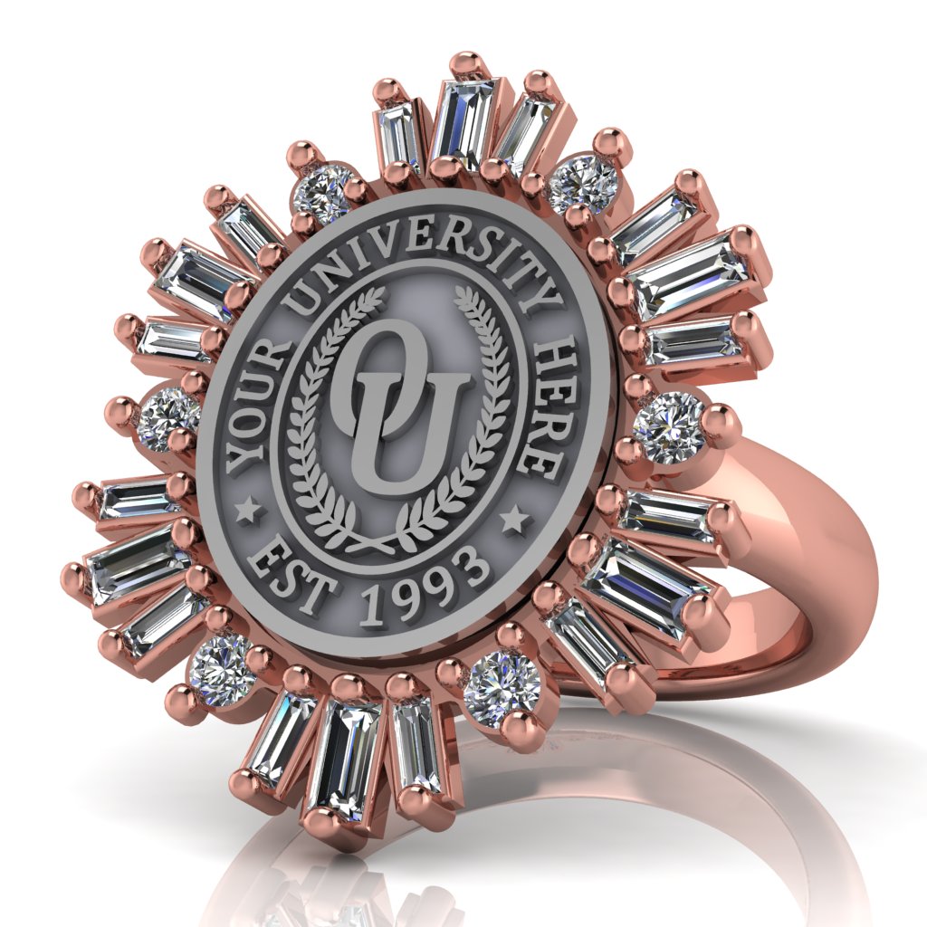 Tramontana Oval | Classic Dome Band Custom Collage Ring