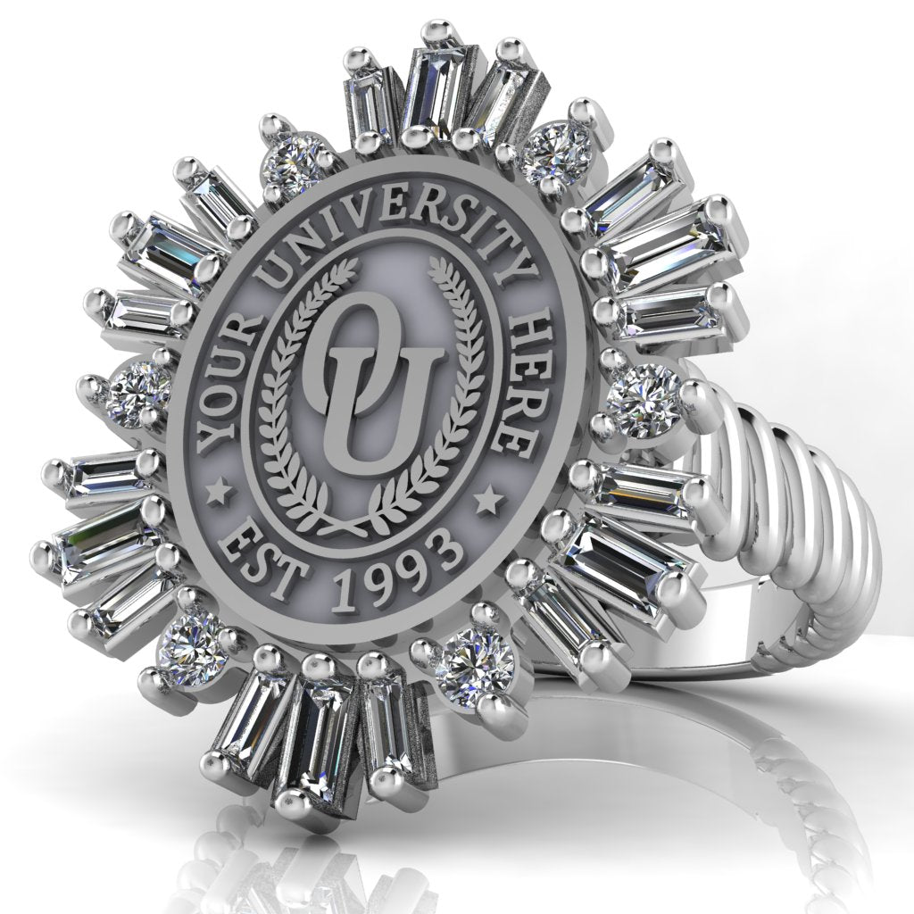 Tramontana Oval | Rope Core Band Custom College Ring