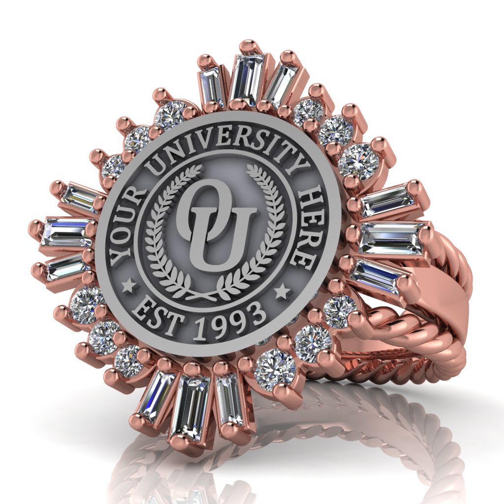 Tramontana | Rope Edge Band Custom Collage Ring