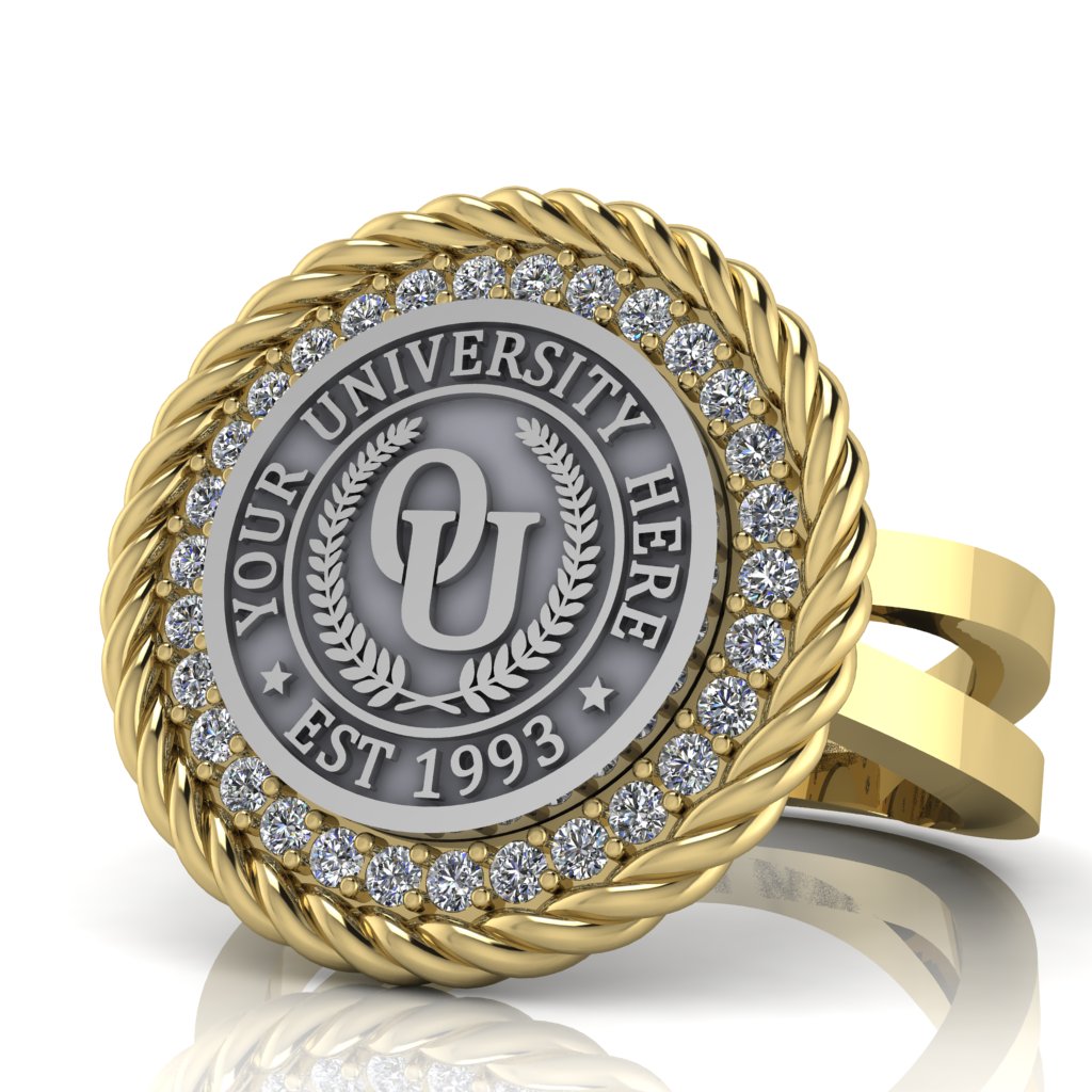 Arrecerat | Knife Edge Band Custom Collage Ring