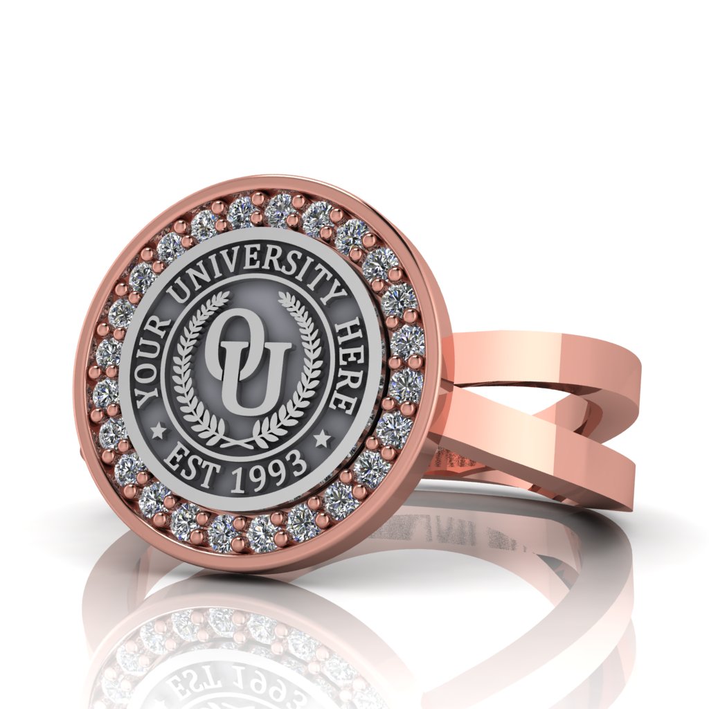 Agonisch | Knife Edge Band Custom Collage Ring