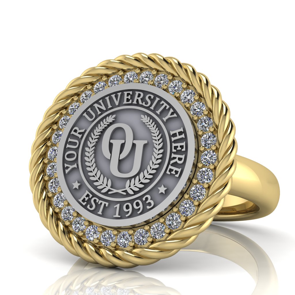 Arrecerat | Classic Dome Band Custom Collage Ring