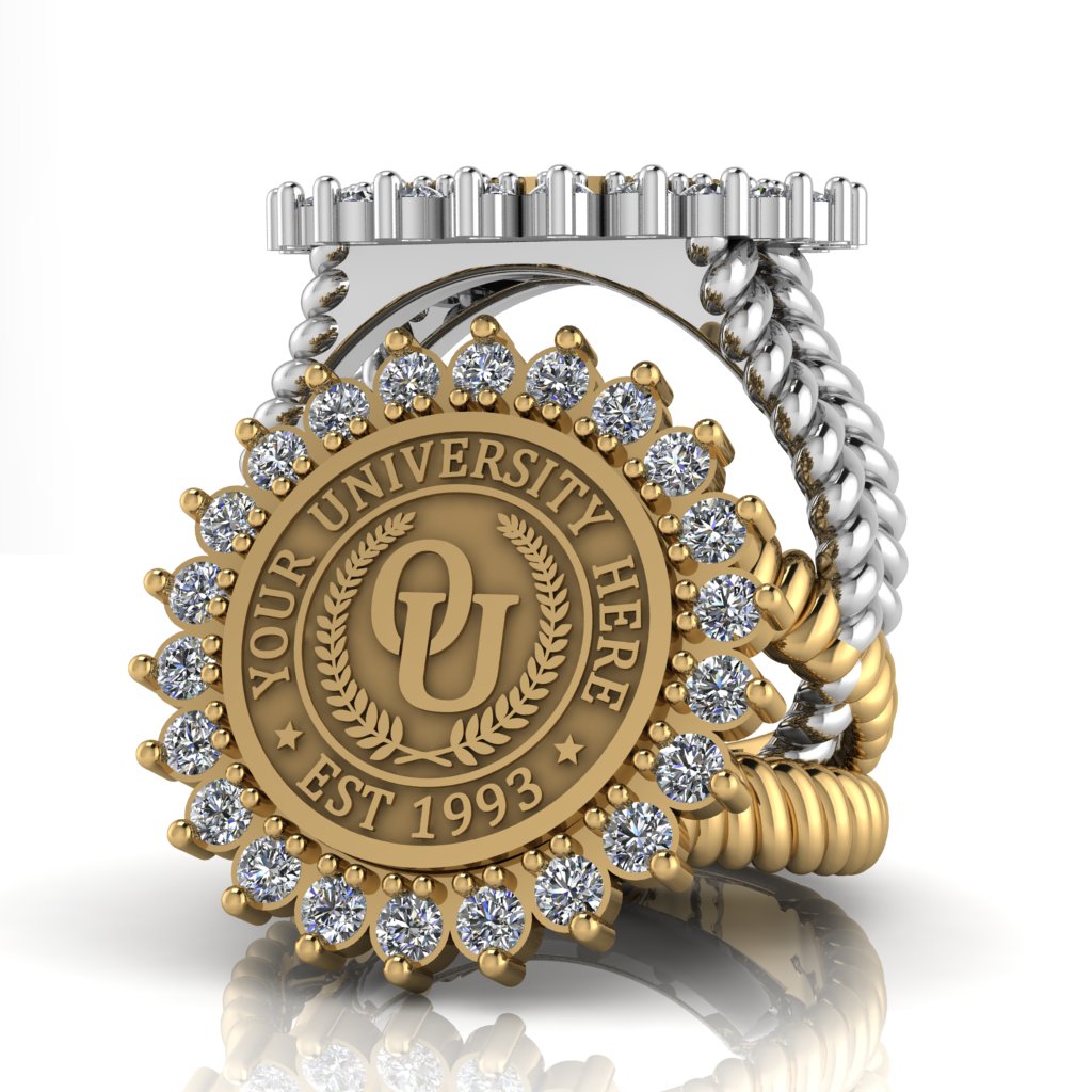 Serku | V-Rope Band Custom Collage Ring