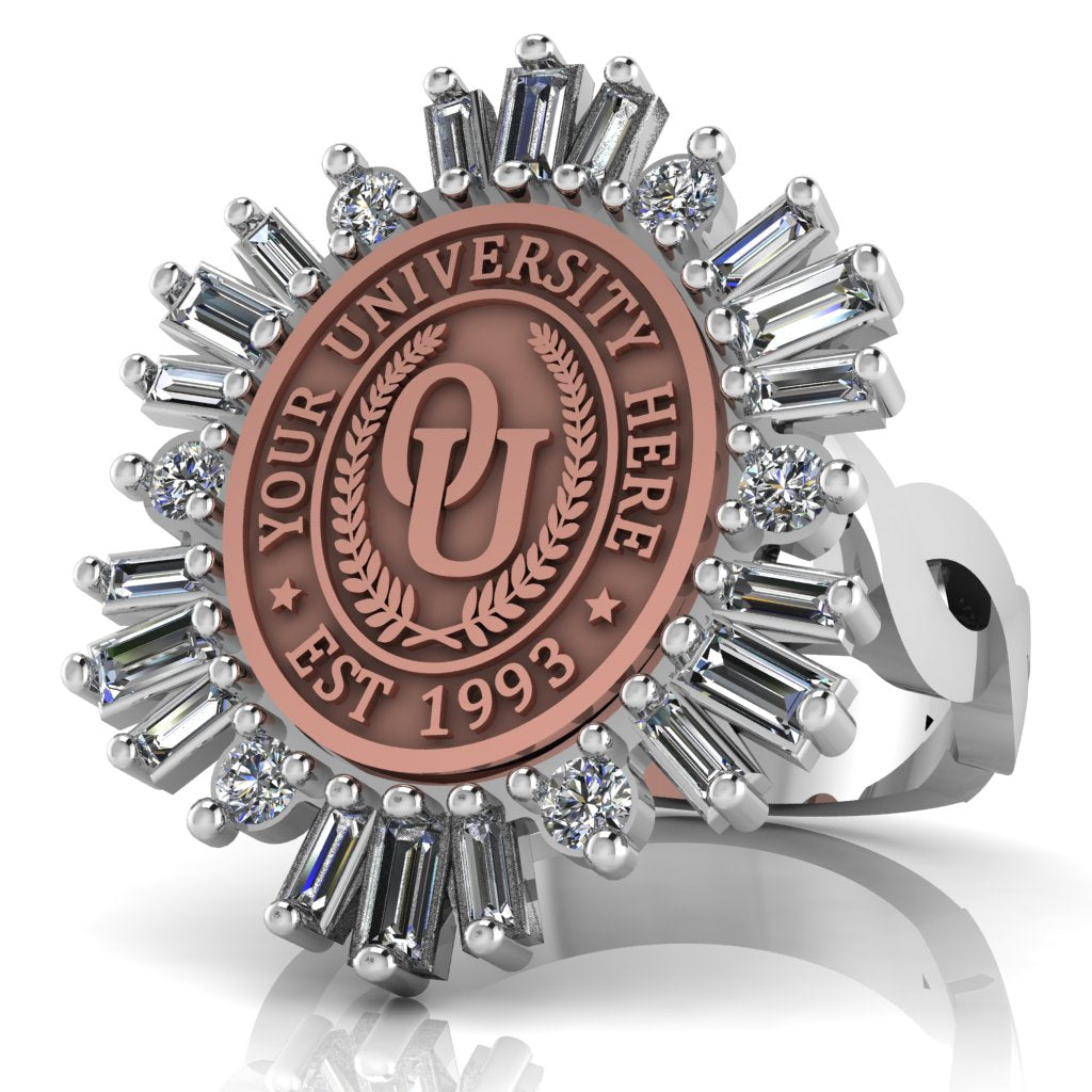 Tramontana Oval | Infinity Loop Band Custom College Ring