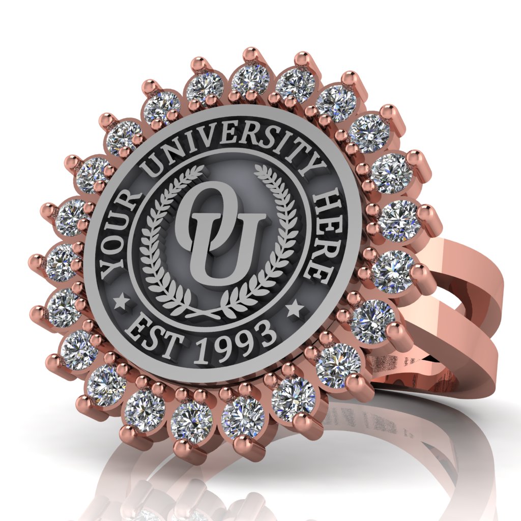 Serku | Knife Edge Band Custom Collage Ring