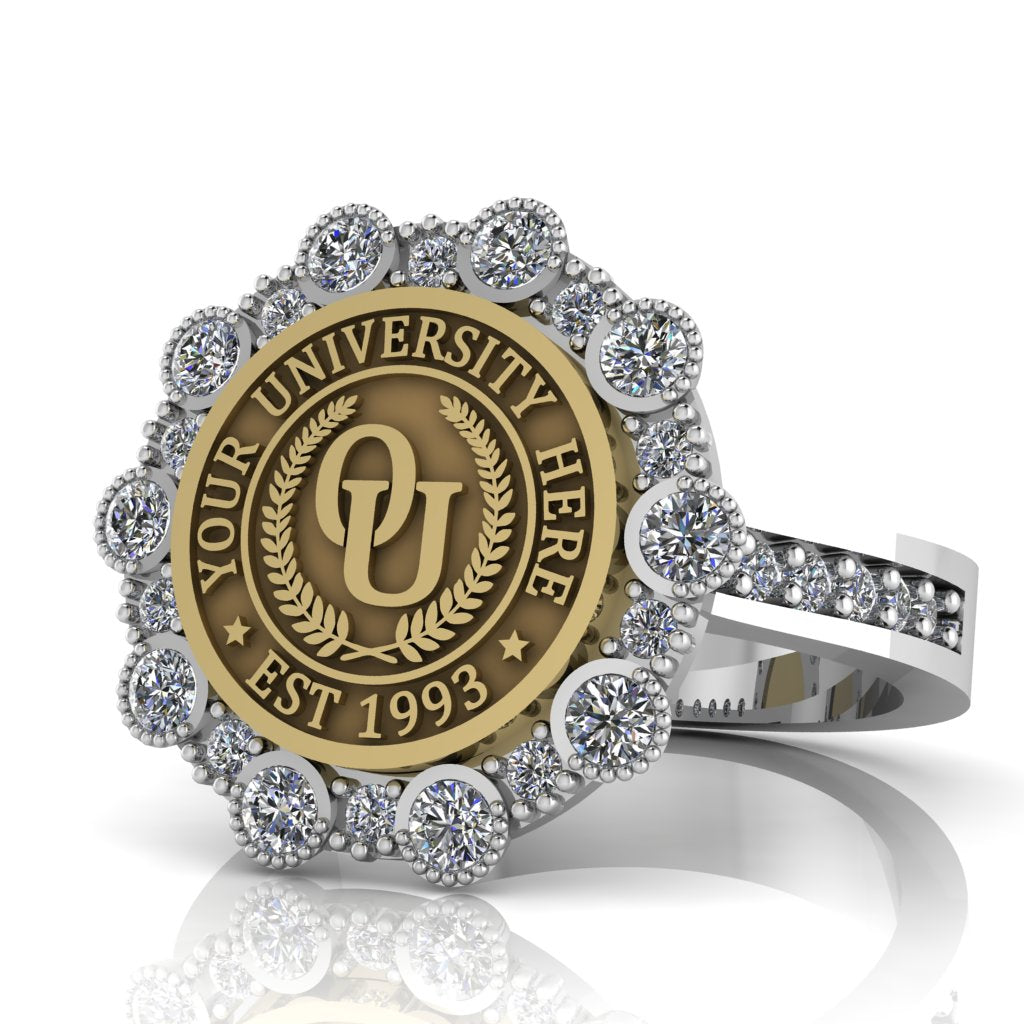 Belgi | Channel Core Band Custom Collage Ring