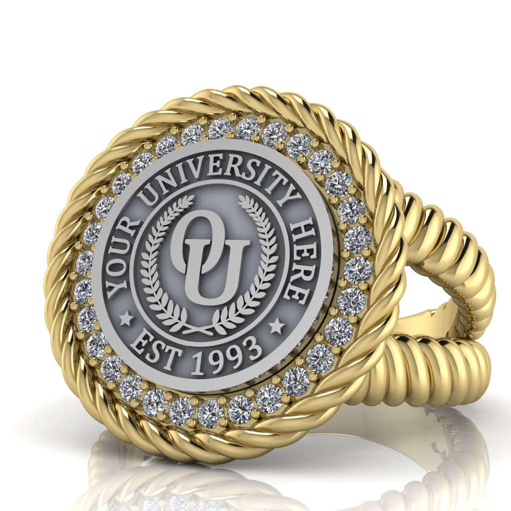 Arrecerat | V-Rope Band Custom Collage Ring