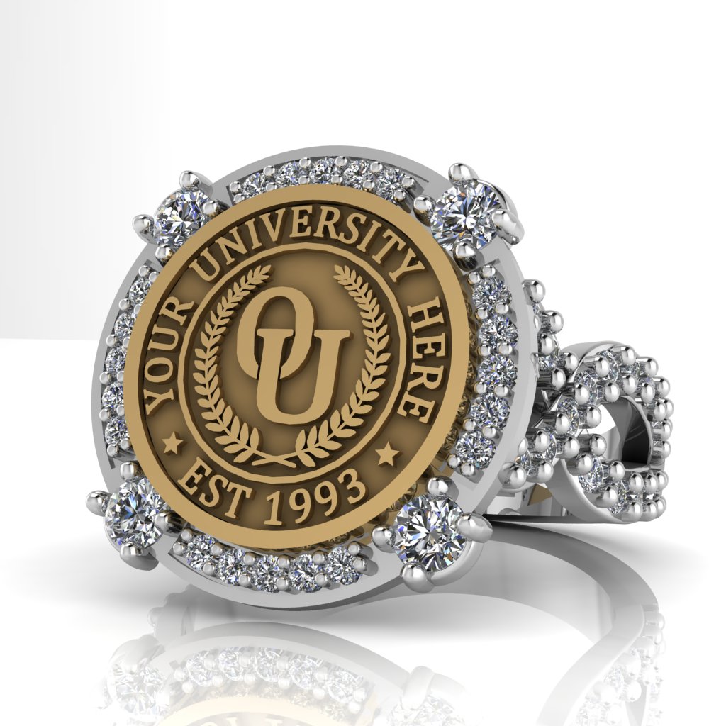 Voir | Infinity Pave Band Custom College Ring