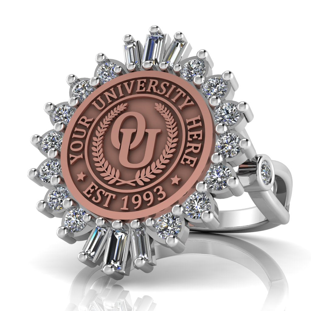 Seren | Infinity Bezel Band Custom Collage Ring