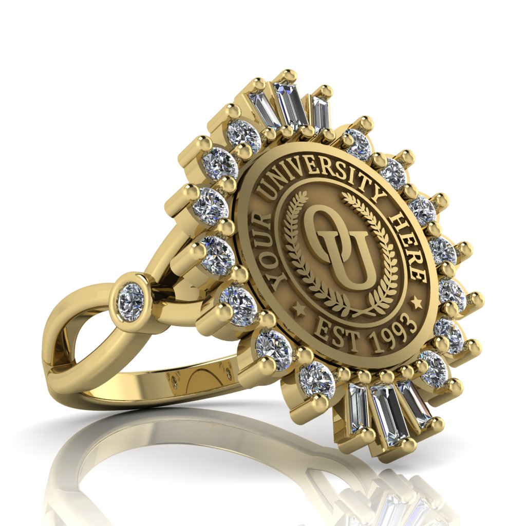 Seren | Infinity Bezel Band Custom Collage Ring