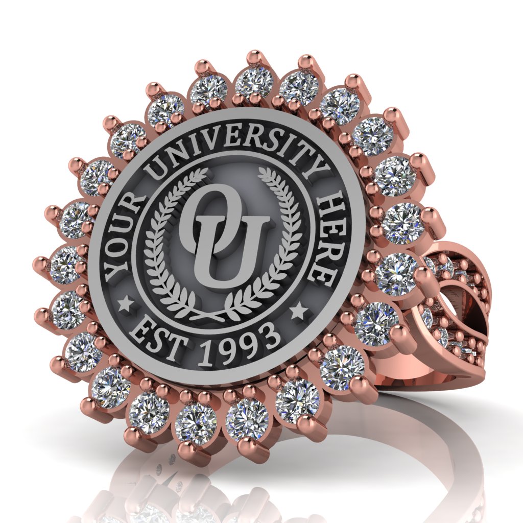 Serku | Infinity Pave Band Custom Collage Ring