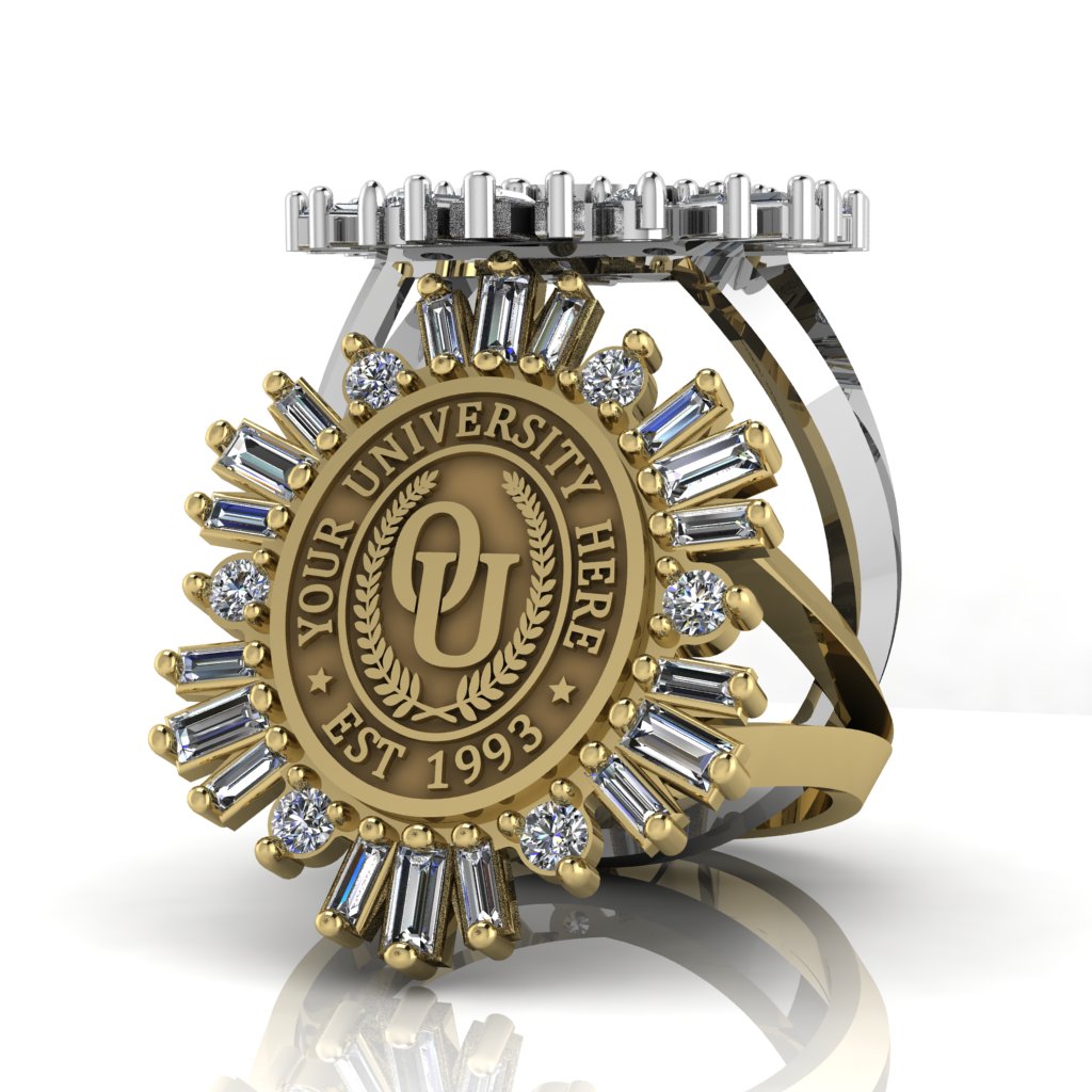 Tramontana Oval | V-Frame Band Custom Collage Ring