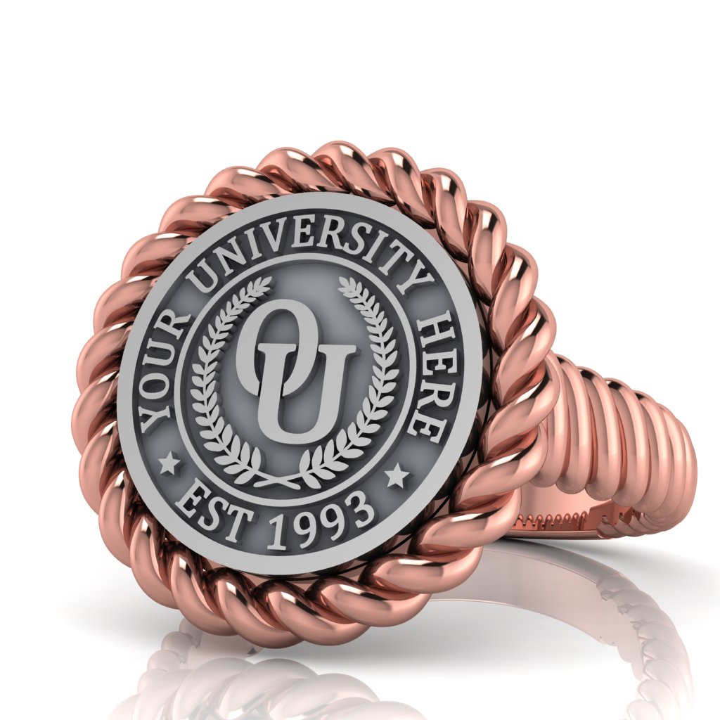 Lubid | Rope Core Band Custom College Ring