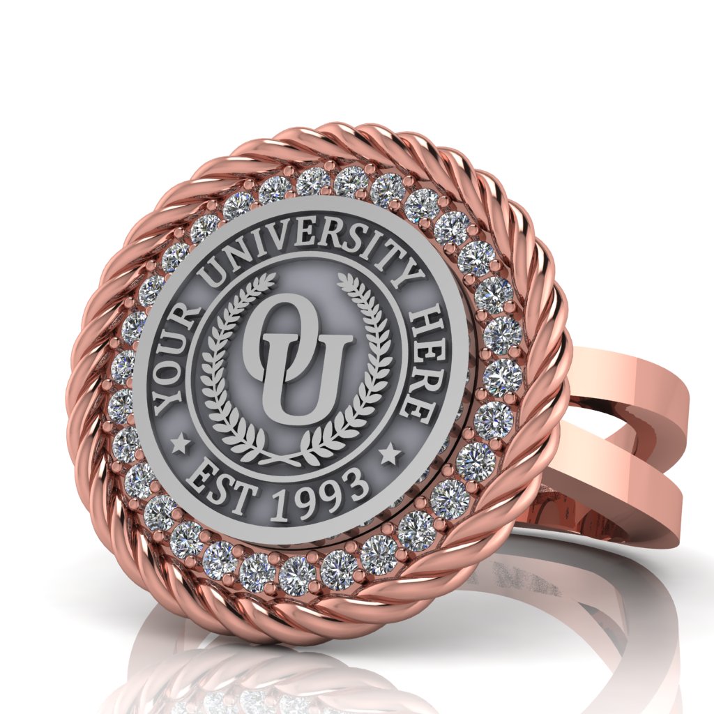 Arrecerat | Knife Edge Band Custom Collage Ring