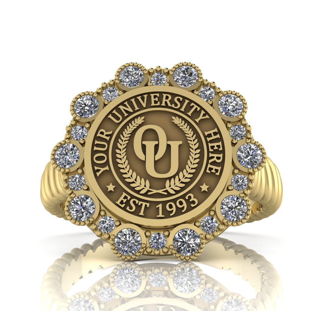 Belgi | Rope Core Band Custom Collage Ring