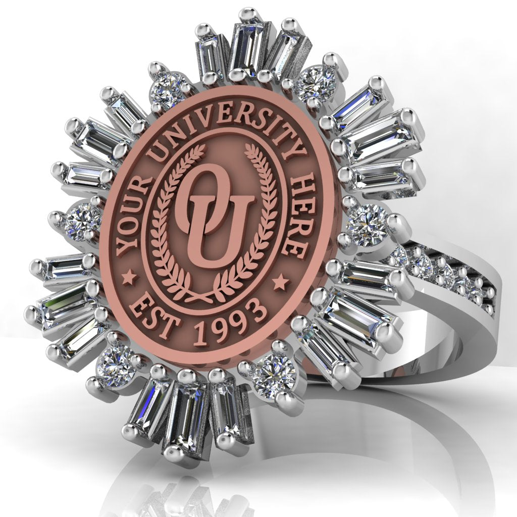 Tramontana Oval | Channel Core Band Custom College Ring