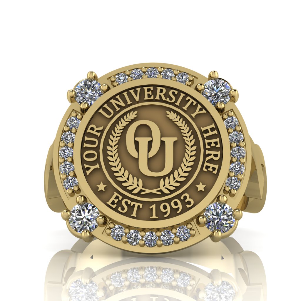 Voir | Infinity Loop Band Custom College Ring