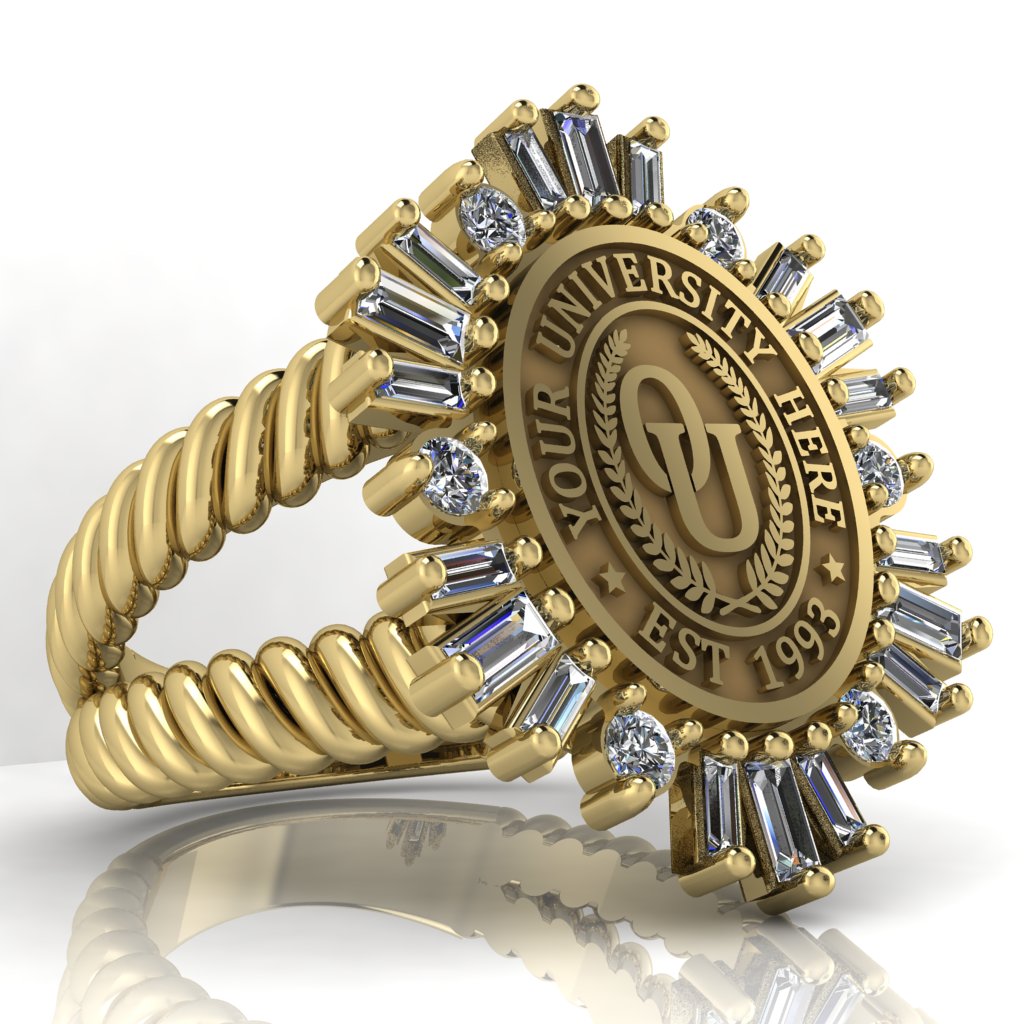 Tramontana Oval | V-Rope Band Custom Collage Ring