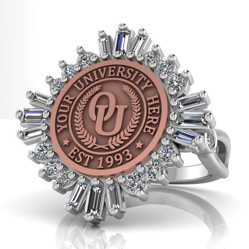 Tramontana | Infinity Bezel Band Custom College Ring