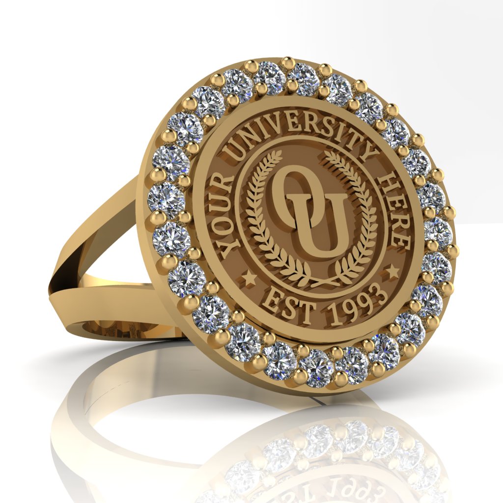 Circum | V-Frame Band Custom Collage Ring