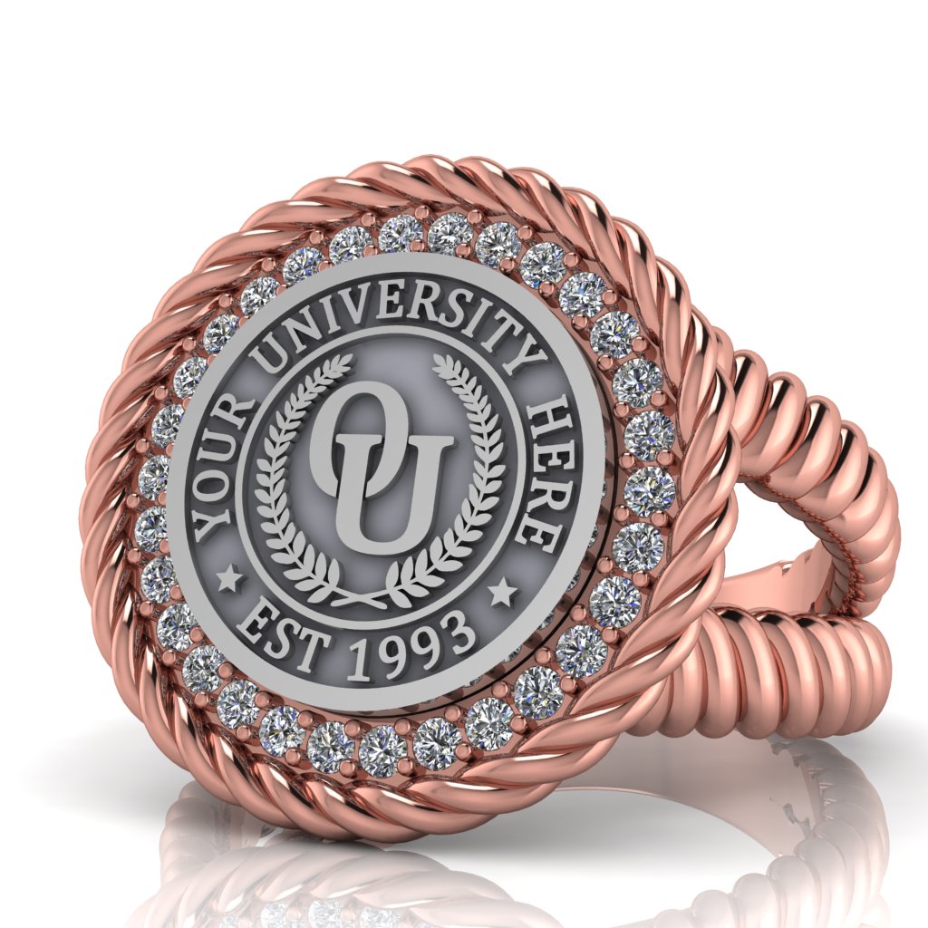 Arrecerat | V-Rope Band Custom Collage Ring