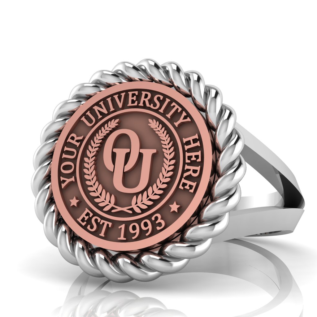 Lubid | V-Frame Band Custom College Ring