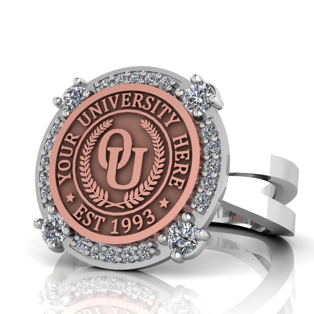 Voir | Knife Edge Band Custom College Ring