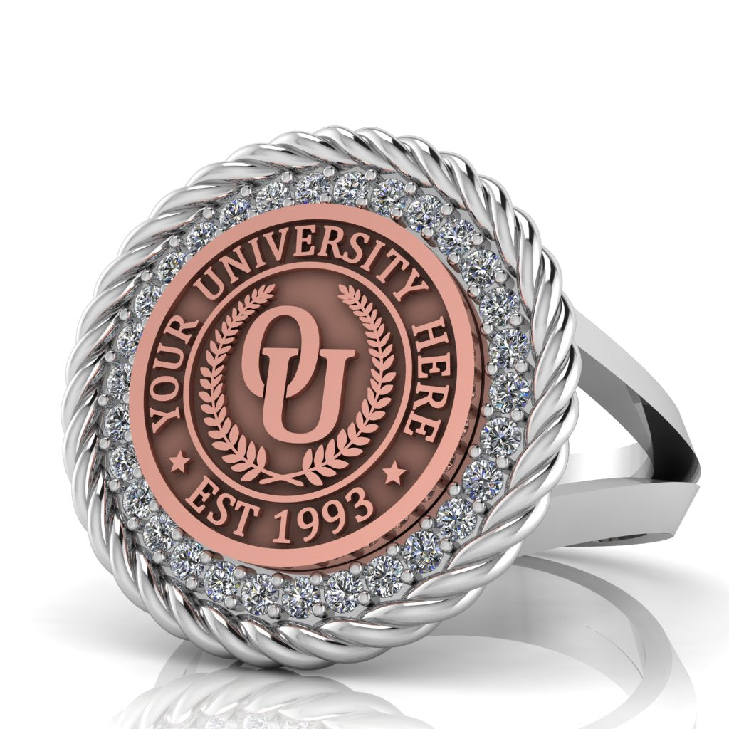 Arrecerat | V-Frame Band Custom Collage Ring